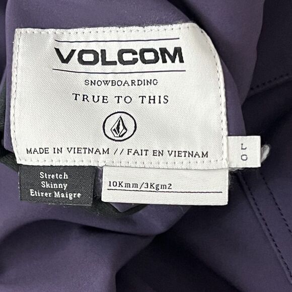 Volcom Womens Size L Blackberry Stretch Skinny Snowboard Ski Outdoor Pants - Picture 4 of 4